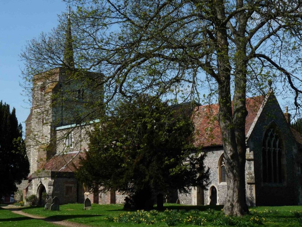 St Leonards Church Flamstead in spring