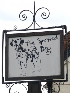 Spotted Dog pub sign